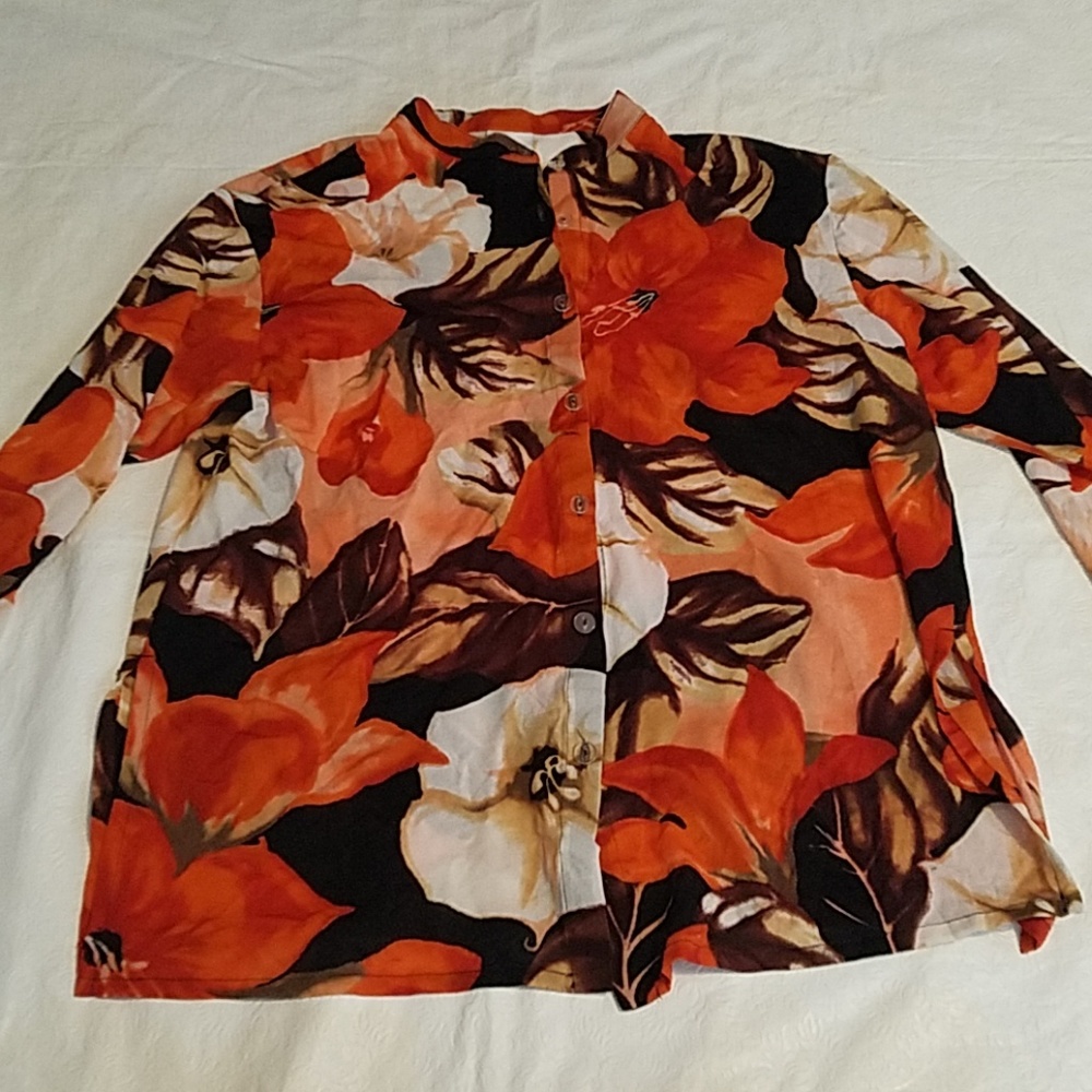 Speedo Orange & Brown Beach Coverup